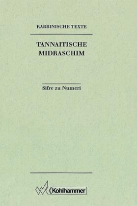 Mayer |  Rabbinische Texte. Zweite Reihe. Bd. III. Sifre zu Numeri | Buch |  Sack Fachmedien