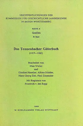  Das Tennenbacher Güterbuch (1317-1341) | Buch |  Sack Fachmedien