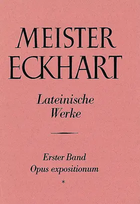 Weiß |  Meister Eckhart. Lateinische Werke Band 1,1: | Buch |  Sack Fachmedien