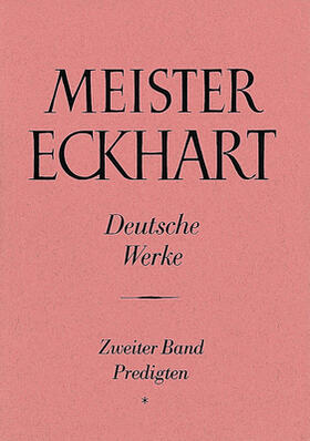 Quint |  Meister Eckhart. Deutsche Werke Band 2: Predigten | Buch |  Sack Fachmedien