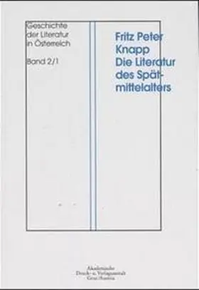 Knapp / Zeman |  Geschichte der Literatur in Österreich 2/1 | Buch |  Sack Fachmedien