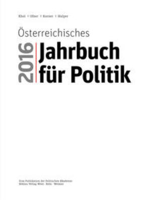 Khol / Ofner / Karner |  Österreichisches Jahrbuch für Poltik 2016 | Buch |  Sack Fachmedien