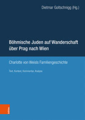 Goltschnigg / Weisl |  Böhmische Juden auf Wanderschaft über Prag nach Wien | Buch |  Sack Fachmedien