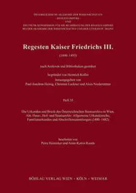 Heinicker |  Regesten Kaiser Friedrichs III. | Buch |  Sack Fachmedien