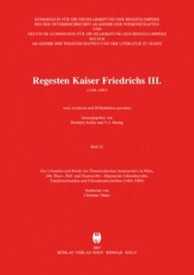 Ottner / Ottner-Diesenberger |  Regesten Kaiser Friedrichs III. (1440-1493) | Buch |  Sack Fachmedien