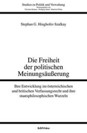 Hinghofer-Szalkay |  Die Freiheit der politischen Meinungsäußerung | Buch |  Sack Fachmedien