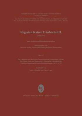  Die Urkunden und Briefe des Österreichischen Staatsarchives in Wien (1470-1475) | Buch |  Sack Fachmedien