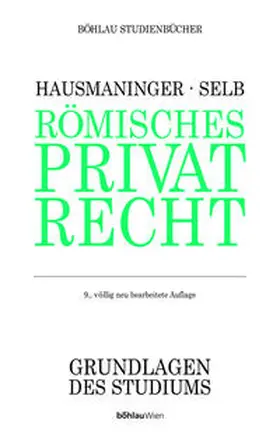 Hausmaninger |  Römisches Privatrecht | Buch |  Sack Fachmedien