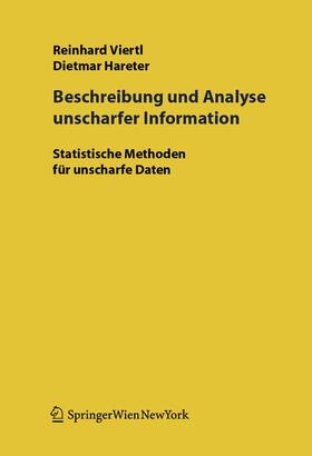 Hareter / Viertl |  Beschreibung und Analyse unscharfer Information | Buch |  Sack Fachmedien