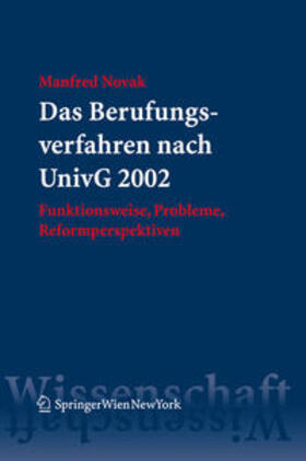 Novak |  Das Berufungsverfahren nach UnivG 2002 | eBook | Sack Fachmedien