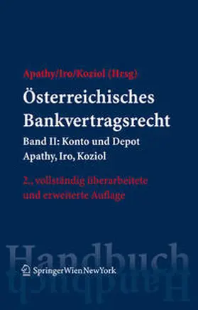 Apathy / Iro / Koziol |  Österreichisches Bankvertragsrecht | eBook | Sack Fachmedien