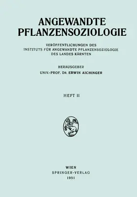 Aichinger |  Angewandte Pflanzensoziologie | Buch |  Sack Fachmedien