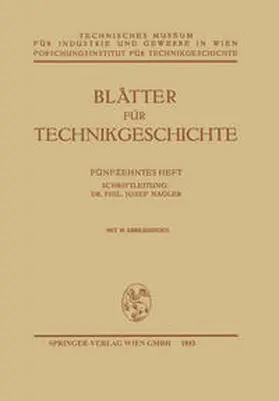 Nagler |  Blätter für Technikgeschichte | Buch |  Sack Fachmedien