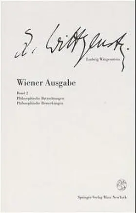 Wittgenstein / Nedo |  Wiener Ausgabe | Buch |  Sack Fachmedien