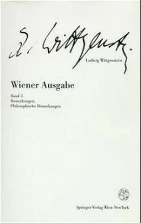 Wittgenstein / Nedo |  Wiener Ausgabe | Buch |  Sack Fachmedien