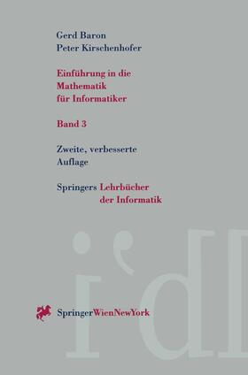 Kirschenhofer / Baron |  Einführung in die Mathematik für Informatiker | Buch |  Sack Fachmedien