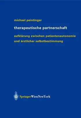 Peintinger |  Therapeutische Partnerschaft | Buch |  Sack Fachmedien