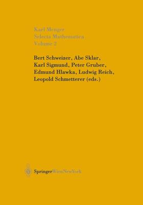 Menger / Sklar / Schweizer |  Selecta Mathematica II | Buch |  Sack Fachmedien