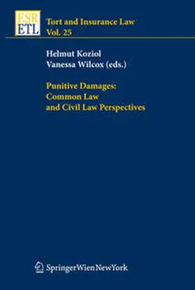 Koziol / Wilcox |  Punitive Damages: Common Law and Civil Law Perspectives | eBook | Sack Fachmedien