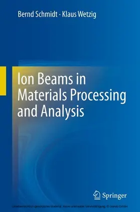 Schmidt / Wetzig |  Ion Beams in Materials Processing and Analysis | eBook | Sack Fachmedien