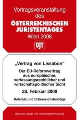 Österreichischer Juristentag |  Vertrag von Lissabon | Buch |  Sack Fachmedien