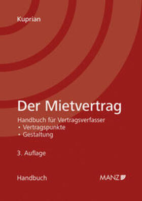 Kuprian |  Der Mietvertrag | Buch |  Sack Fachmedien