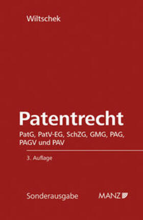 Wiltschek |  Patentrecht | Buch |  Sack Fachmedien
