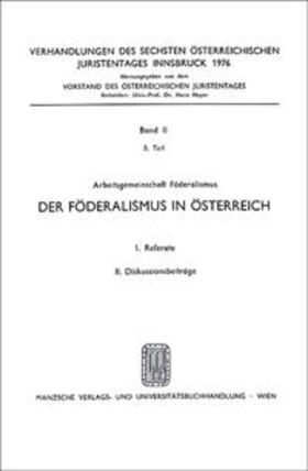  Föderalismus in Österreich | Buch |  Sack Fachmedien