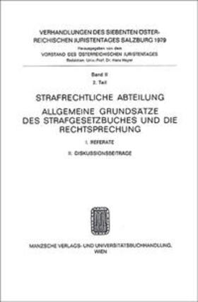 Böck / Wilhelm / Melnizky |  Ref.u.Diskb.zu Zipf, Allg. Grundsätze d.STGB | Buch |  Sack Fachmedien