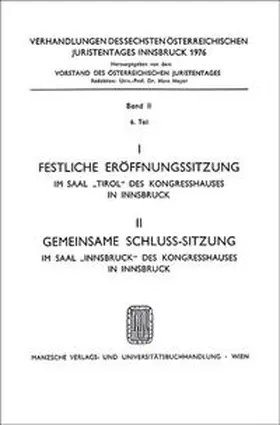  7. Österreichischer Juristentag 1979 | Buch |  Sack Fachmedien