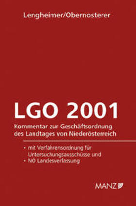 Lengheimer / Obernosterer |  Geschäftsordnung - LGO 2001 | Buch |  Sack Fachmedien