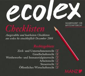  ecolex Checklisten CD-ROM | Sonstiges |  Sack Fachmedien