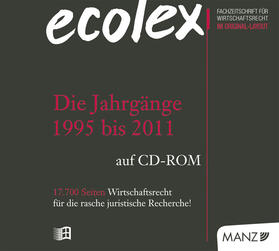  ecolex - Die Jahrgänge 1995 bis 2011 | Sonstiges |  Sack Fachmedien