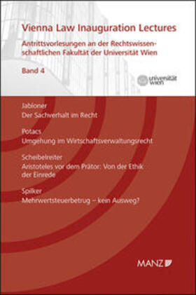 Jabloner / Potacs / Scheibelreiter |  Vienna Law Inauguration Lectures Antrittsvorlesungen an d. rechtswissenschaftlichen Fakultät der Universität Wien | Buch |  Sack Fachmedien