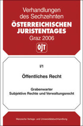 Grabenwarter |  Öffentliches Recht - Subjektive Rechte und Verwaltungsrecht | Buch |  Sack Fachmedien