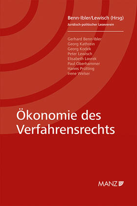 Benn-Ibler / Lewisch |  Ökonomie des Verfahrensrechts | Buch |  Sack Fachmedien