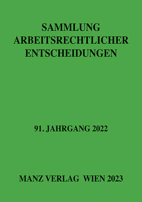 Weiß |  Sammlung arbeitsrechtlicher Entscheidungen | Buch |  Sack Fachmedien