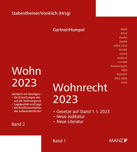 Gartner / Humpel / Stabentheiner | PAKET: Wohnrecht 2023 Band 1 + 2 | Medienkombination | 978-3-214-25103-1 | sack.de