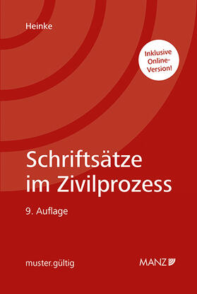 Heinke |  Schriftsätze im Zivilprozess | Buch |  Sack Fachmedien