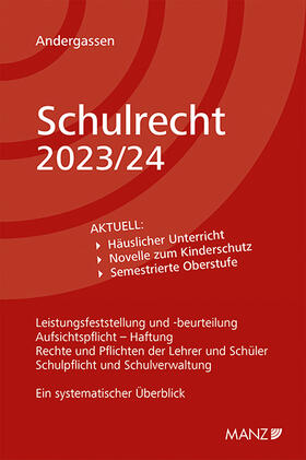 Andergassen |  Schulrecht 2023/24 | Buch |  Sack Fachmedien