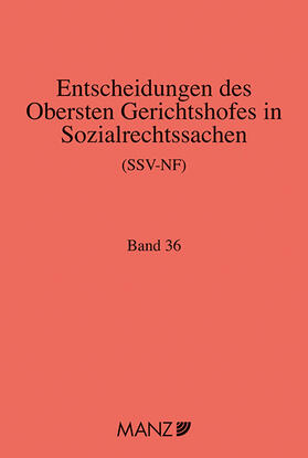 Neumayr |  Entscheidungen des obersten Gerichtshofes in Sozialrechtssachen SSV-NF | Buch |  Sack Fachmedien