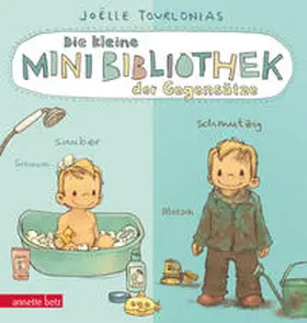 Tourlonias |  Die kleine Mini-Bibliothek der Gegensätze - Ein Pappbilderbuch über Gegensätze (Die Mini-Bibliothek der Wörter) | Buch |  Sack Fachmedien