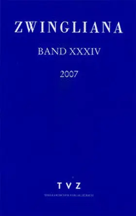 Zwingliana |  Zwingliana. Beiträge zur Geschichte Zwinglis, der Reformation und... / Zwingliana Band 29: Jg. 2002 | Buch |  Sack Fachmedien