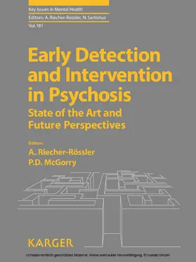 Riecher-Rössler / McGorry |  Early Detection and Intervention in Psychosis | eBook | Sack Fachmedien