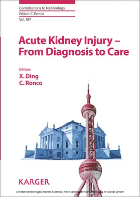 Ding / Ronco |  Acute Kidney Injury - From Diagnosis to Care | eBook | Sack Fachmedien