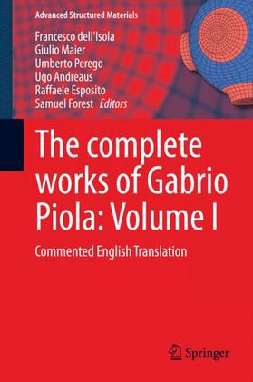 dell'Isola / Maier / Forest |  The complete works of Gabrio Piola: Volume I | Buch |  Sack Fachmedien
