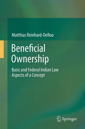 Reinhard-DeRoo |  Beneficial Ownership | Buch |  Sack Fachmedien