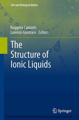 Caminiti / Gontrani |  The Structure of Ionic Liquids | eBook | Sack Fachmedien