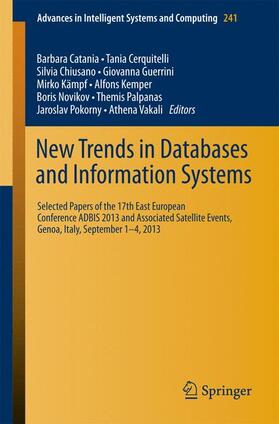 Catania / Kämpf / Cerquitelli |  New Trends in Databases and Information Systems | Buch |  Sack Fachmedien