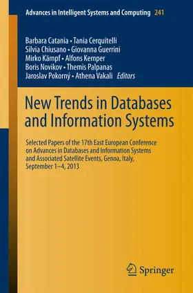 Catania / Cerquitelli / Vakali |  New Trends in Databases and Information Systems | eBook | Sack Fachmedien